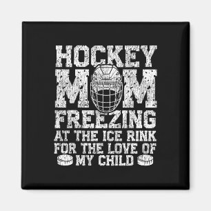 IJshockey Vintage Moeder Moeder IJshockey Moeder B Magneet