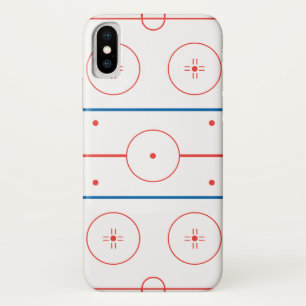 ijshockeybaan grafiek iPhone x hoesje