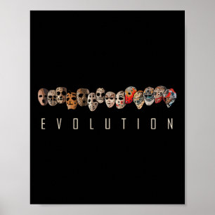 IJshockeyspeler Erfgoed Evolutie Van Hockey Goa Poster