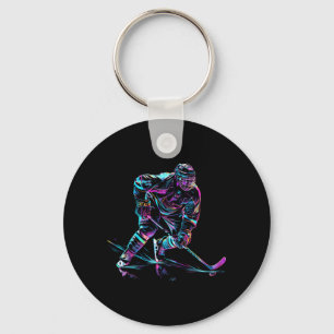 IJshockeyspeler IJshockey Prestatie Sleutelhanger