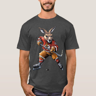 IJshockeyspeler kangoeroe T-shirt