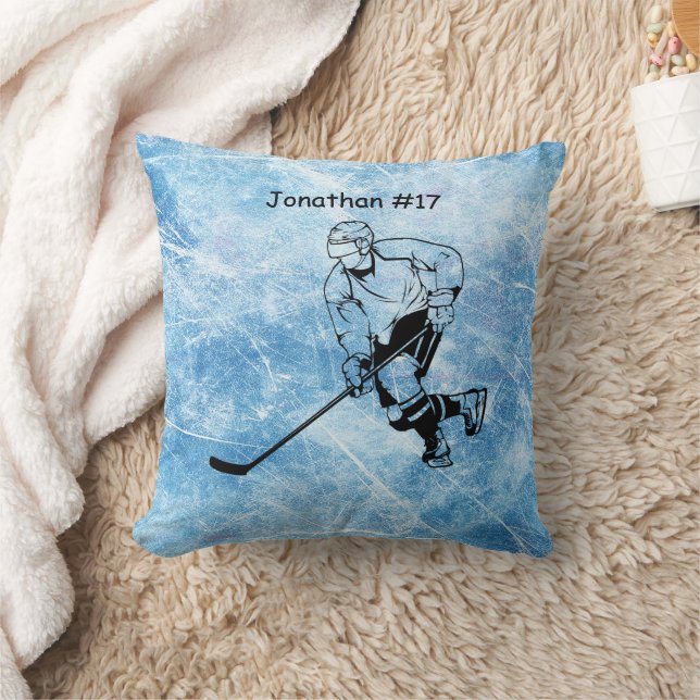 IJshockeyspeler Kussen (Deken)
