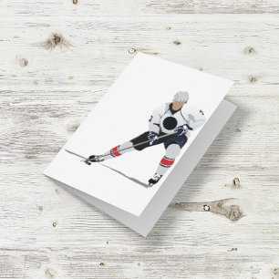 IJshockeyspeler Notitiekaarten