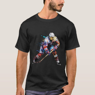 IJshockeyspeler Sport Game Kampioen Competitie T-shirt