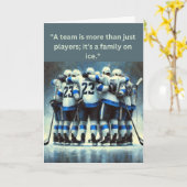 IJshockeyteam Spirit "Samen sterker" Kaart (Gele Bloem)