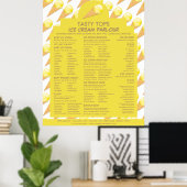 IJshoorntjes, IJssalon Menu Poster (Thuiskantoor)