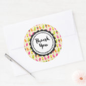 ijsijsjes en ijsjes dank u ronde sticker (Envelop)
