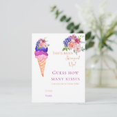 Ijsje Grappige Gokspel Bruidsborrel Informatiekaartje (Staand voorkant)