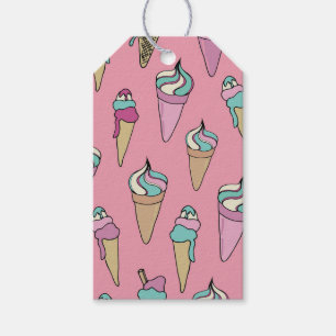 Ijsje Kegel Patroon Cadeaulabel