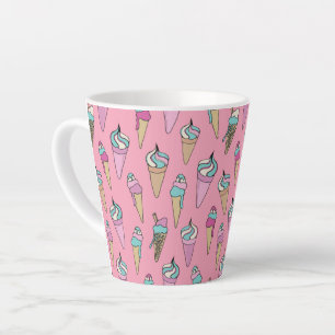 Ijsje kegel patroon latte mok