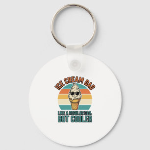 Ijsje Papa Vintage Grappige Koelere Papa Shirt Ont Sleutelhanger