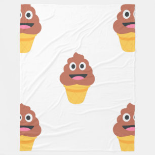 ijsje - poo emoji deken