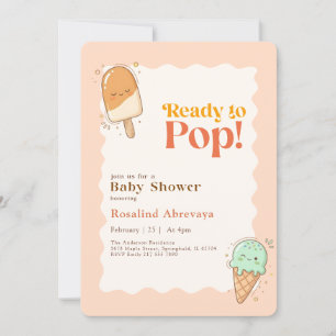 Ijsje Schattige Zomer Popsicle Baby Shower Kaart