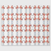  ijsje Sundae rood bruin wit Cadeaupapier (Vlak)