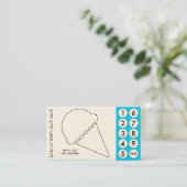 ijsje uitgesneden punkkaarten klantenkaartje (Staand voorkant)