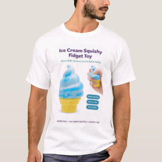 Ijsje Zachte Speelgoed Kawaii Stress Verlichtende T-shirt