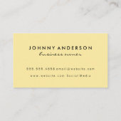 Ijsje Zwart Geel Visitekaartje (Achterkant)