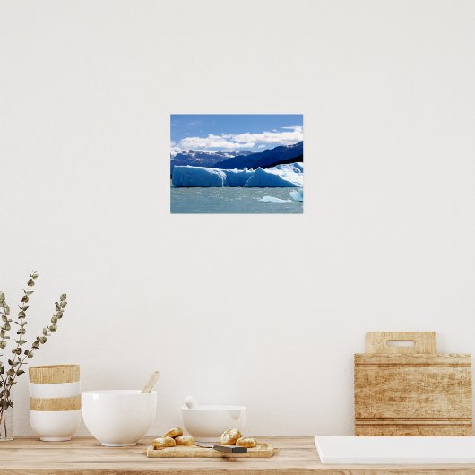 ijskap dat van de gletsjer is losgemaakt poster (Keuken)