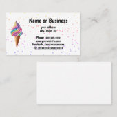 Ijskegel Visitekaartje (Voorkant / Achterkant)