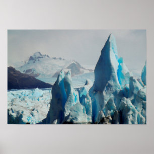 ijskies in de Perito Moreno Andean gletier Poster