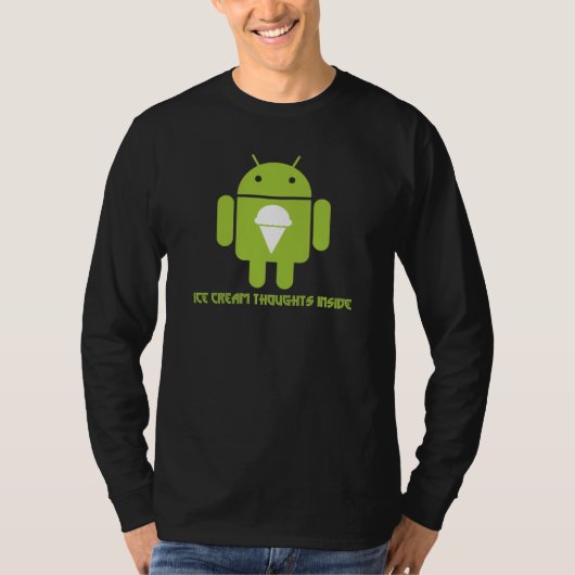 IJskieuwen binnenin (Android Bug Droid) T-shirt (Voorkant)