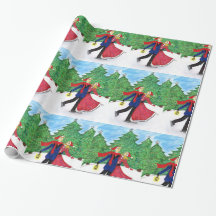 IJskistpapier voor kerstinslag