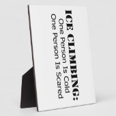 IJsklimmen - koud, bang Fotoplaat (Zijkant)