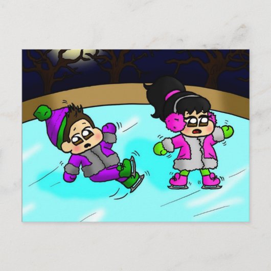 IJsknipper Briefkaart (Voorkant)