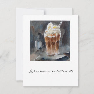 ijskoffie Frappuccino Feestdagenkaart