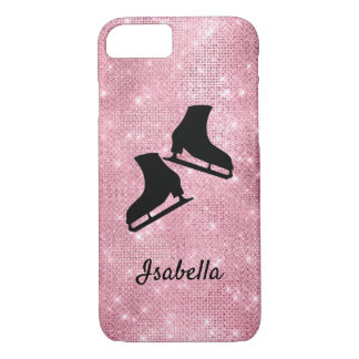 IJskonering schaatsen roze vonk iPhone 8/7 Hoesje