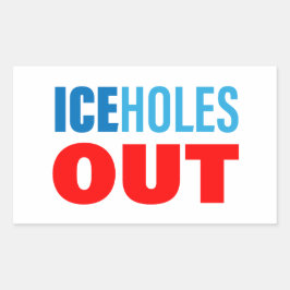 IJskonijns UIT Rechthoekige Sticker