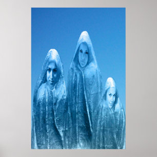 IJskoude blauwe lucht Poster