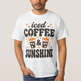 ijskoude koffie zonneschijn zomer vibes t-shirt