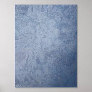 IJskristallen VI Zilveren Folie Print