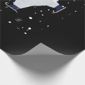 IJskunst met poolBeer, kerstmis Cadeaupapier (Hoek)