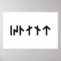 IJsland ᛁᛋᛚᛅᚾᛏ ~ Jongere Futhark Runen