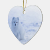 IJsland Arctic Fox Keramisch Ornament (Links)