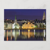 IJsland - Augustus Middernacht in het centrum van Briefkaart (Voorkant)