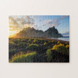 IJsland Black Sand Beach Jigzaag Puzzle Legpuzzel