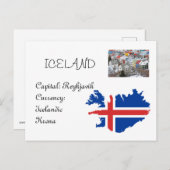 IJsland Briefkaart (Voorkant / Achterkant)