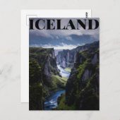 IJsland Briefkaart (Voorkant / Achterkant)