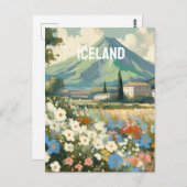 ijsland briefkaart (Voorkant / Achterkant)