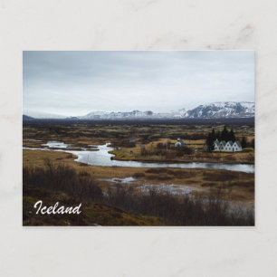 IJsland Briefkaart - Nationaal Park Thingvellir