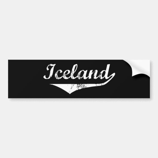 IJsland Bumpersticker (Voorkant)