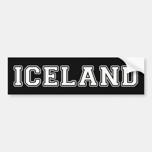 IJsland Bumpersticker (Voorkant)