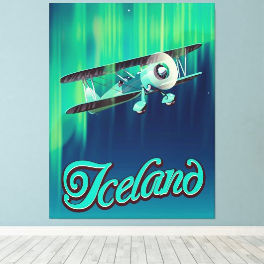 IJsland Canvas Afdruk (Insitu (Houten vloer))