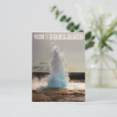 IJsland Geyser Strokkur Briefkaart (Staand voorkant)