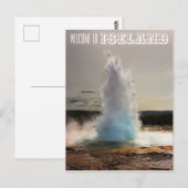 IJsland Geyser Strokkur Briefkaart (Voorkant / Achterkant)