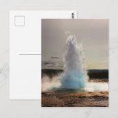 IJsland Geyser Strokkur Briefkaart (Voorkant / Achterkant)