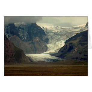 IJsland Glacier Kaart